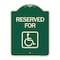 Signmission Reserved for With Accessible Symbol Heavy-Gauge Aluminum Architectural Sign, 24" x 18", G-1824-24430 A-DES-G-1824-24430 - alternate 1